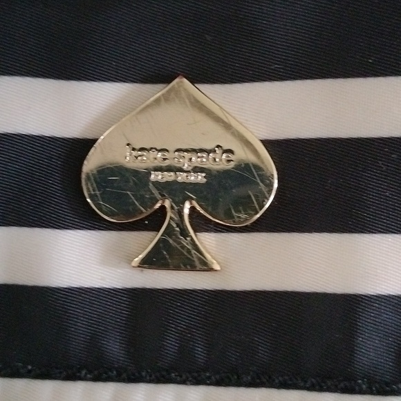 Kate Spade Black and White Striped Cross Body Bag - Picture 3 of 13